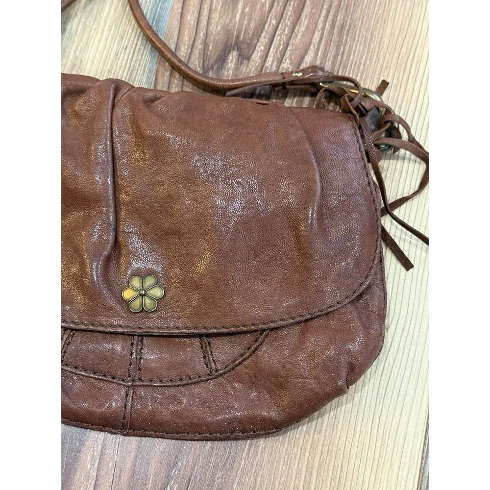 Lucky Brand Vintage ItalianLeather Boho Purse 10x7.5